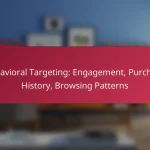 Behavioral Targeting: Engagement, Purchase History, Browsing Patterns