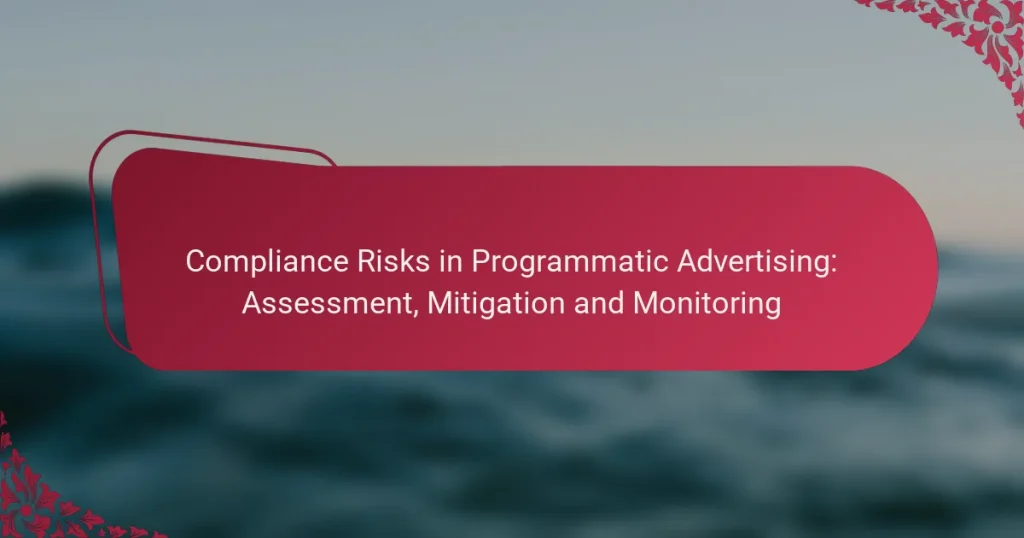 Compliance Risks in Programmatic Advertising: Assessment, Mitigation and Monitoring