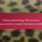 Display Advertising: Effectiveness Measurement, Creative Variations and ROI