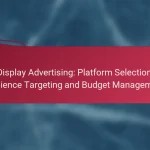 Display Advertising: Platform Selection, Audience Targeting and Budget Management