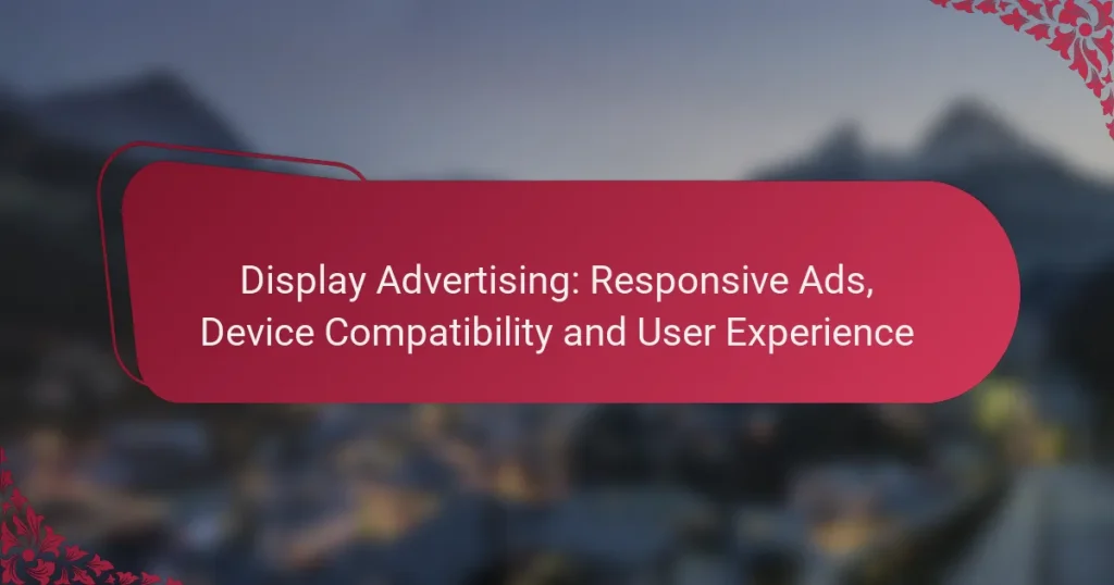 Display Advertising: Responsive Ads, Device Compatibility and User Experience