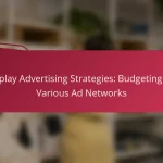 Display Advertising Strategies: Budgeting for Various Ad Networks