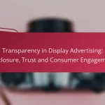 Transparency in Display Advertising: Disclosure, Trust and Consumer Engagement